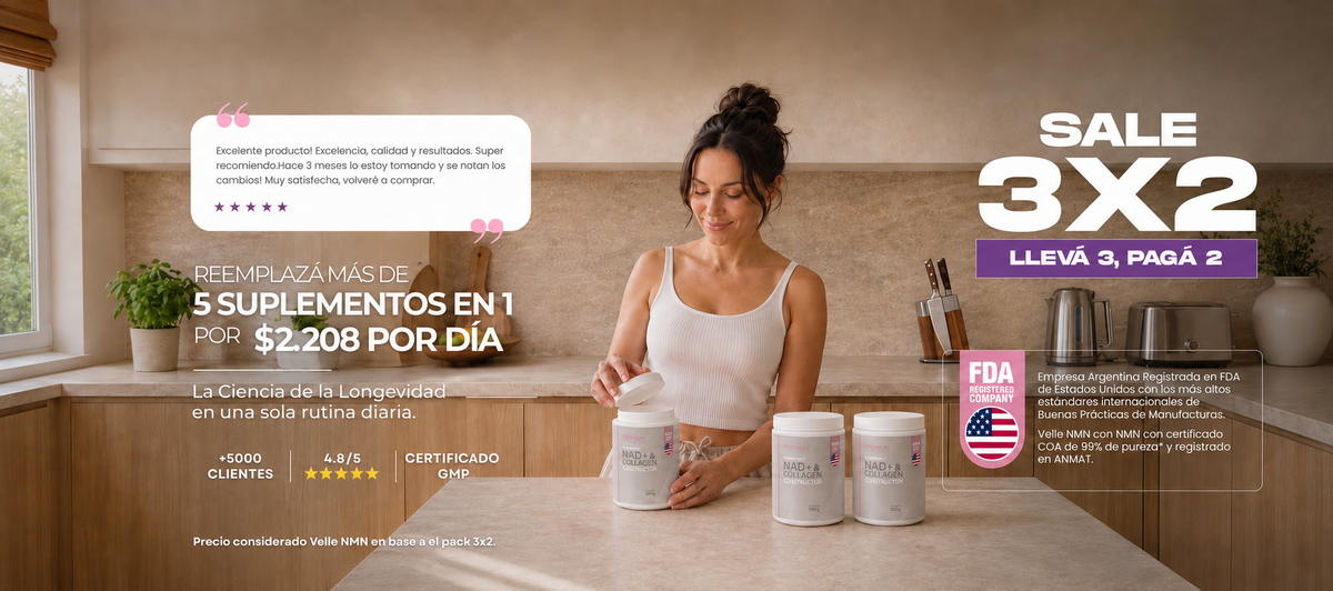 Promoción Velle NMN 3x2